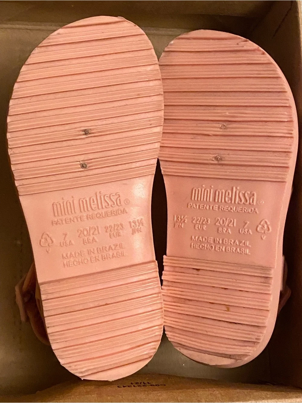 Mini Melissa Coral Pink Jelly Strappy Sandals